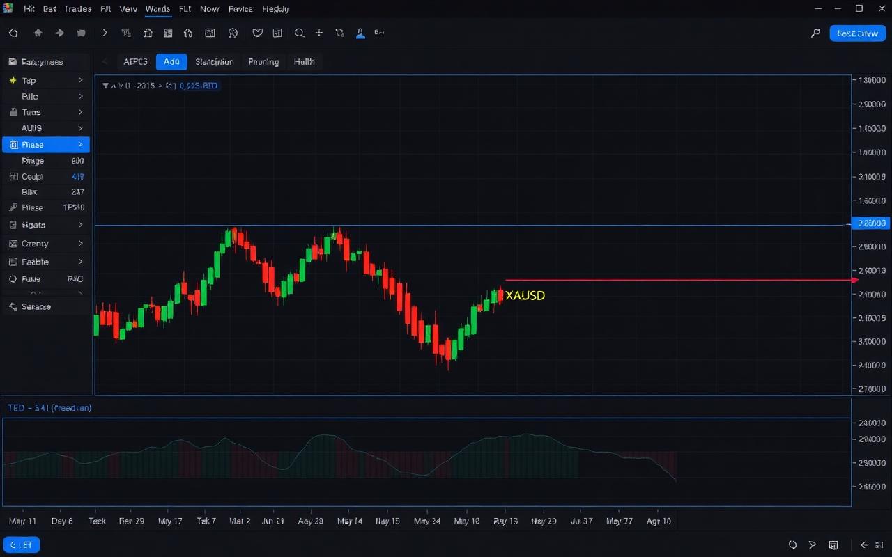 Screenshot MetaTrader 5 dengan EA berjalan